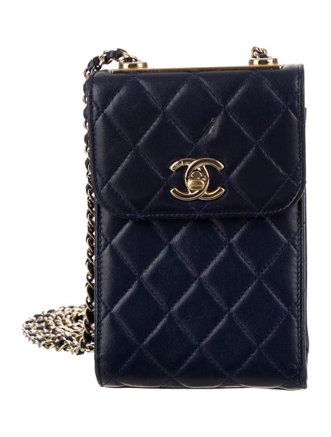 chanel phone holder crossbody bag|chanel phone bag with chain.